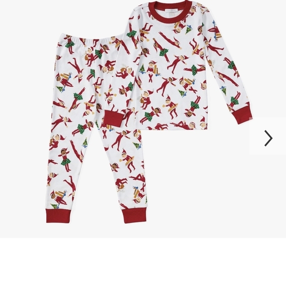 Pottery barn kids, Elf on the shelf pajama sets- size 2T - Picture 4 of 8